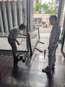 社區大門地鎖換新